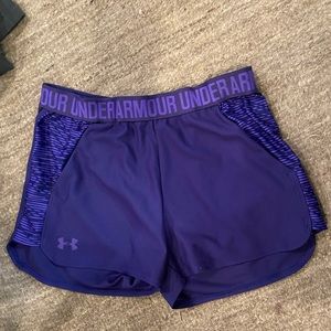Under Armour Athletic Shorts Size Small, Color Purple